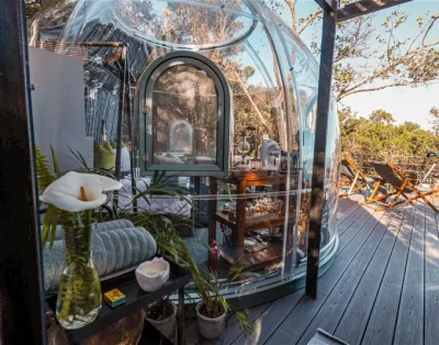 The Ocean Dome | Luxury Forest Dome with Hot Tub & Panoramic Ocean Views